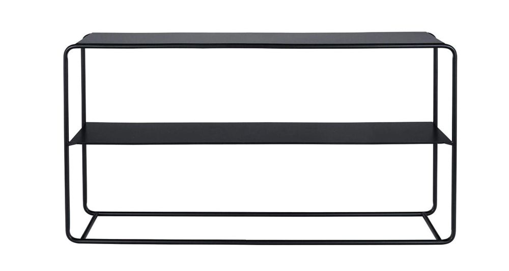 Console minimaliste en métal noir Ernest