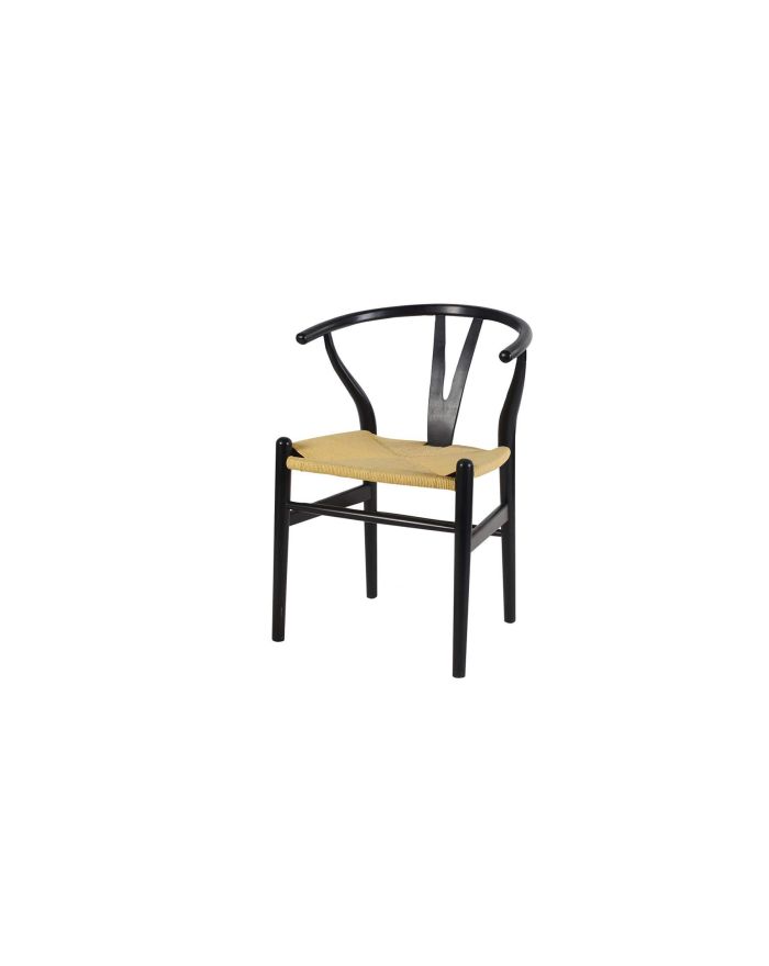 2 x Chaise Oslo noire scandinave