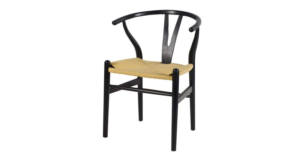 2 x Chaise Oslo noire scandinave