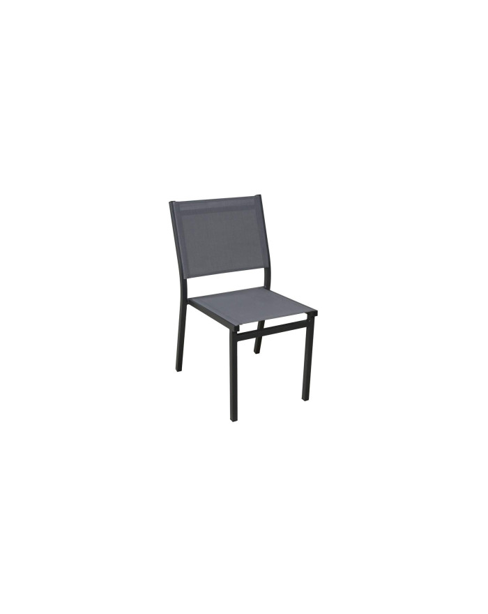 Lot 4 chaises de jardin empilable Sperone gris clair