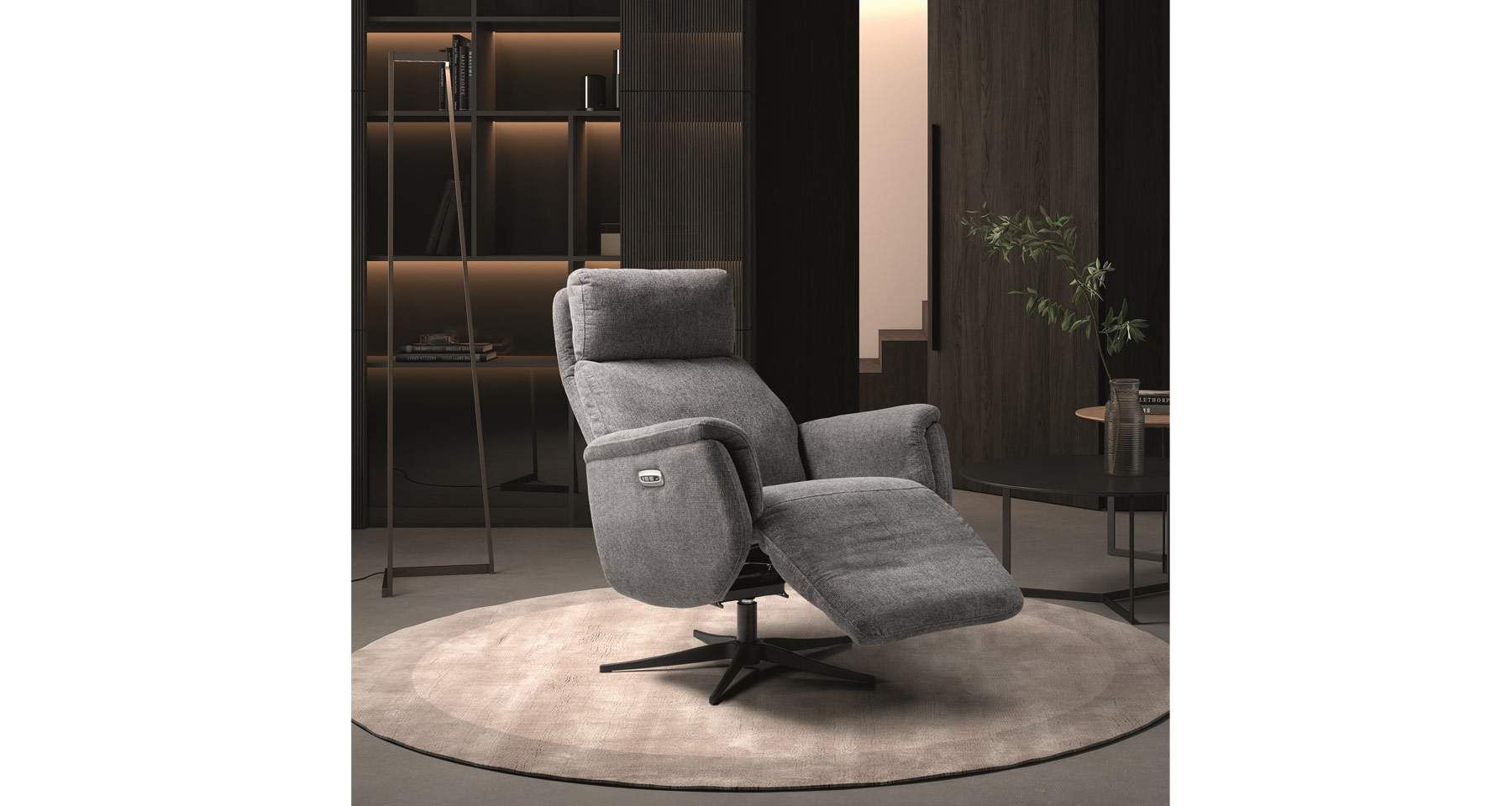 Fauteuil Relax électrique Relax En Microfibre Marron, Neuf, Pour Salon Ou Séjour