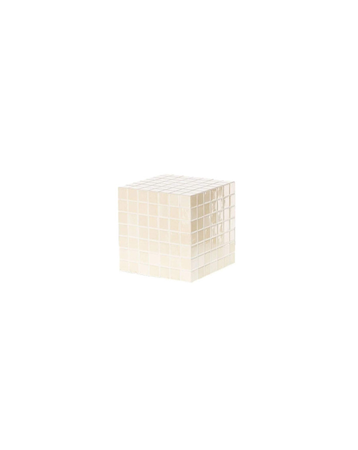 Table d'appoint cube mosaïque en céramique Kuboa ambiance