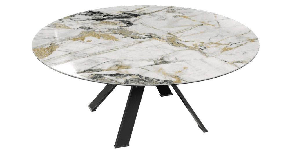 Grande table ronde extensible 12 personnes Austin