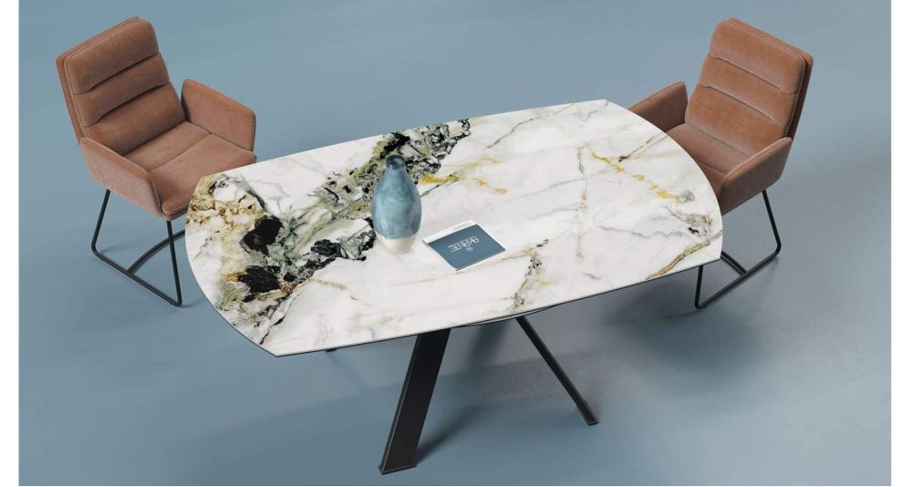 Grande table ronde extensible 12 personnes Austin