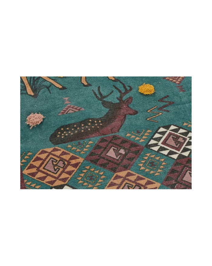 Grand tapis à motifs rennes Elaphes