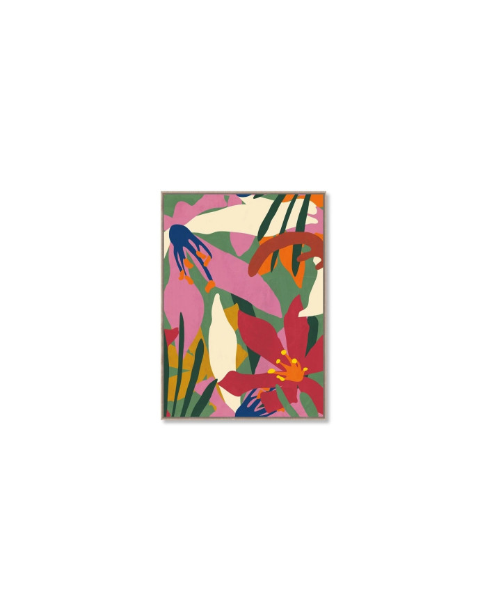 Tableau fleurs colorées Mahina 104 x 144 cm Athezza