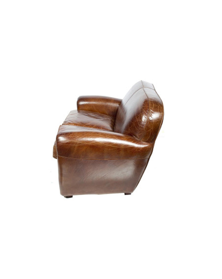 Canape cuir pleine fleur d'occasion - Ameublement