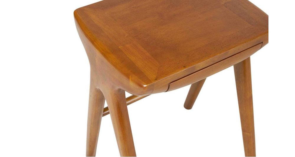 Table d'appoint vintage en bois vernis Bryggen