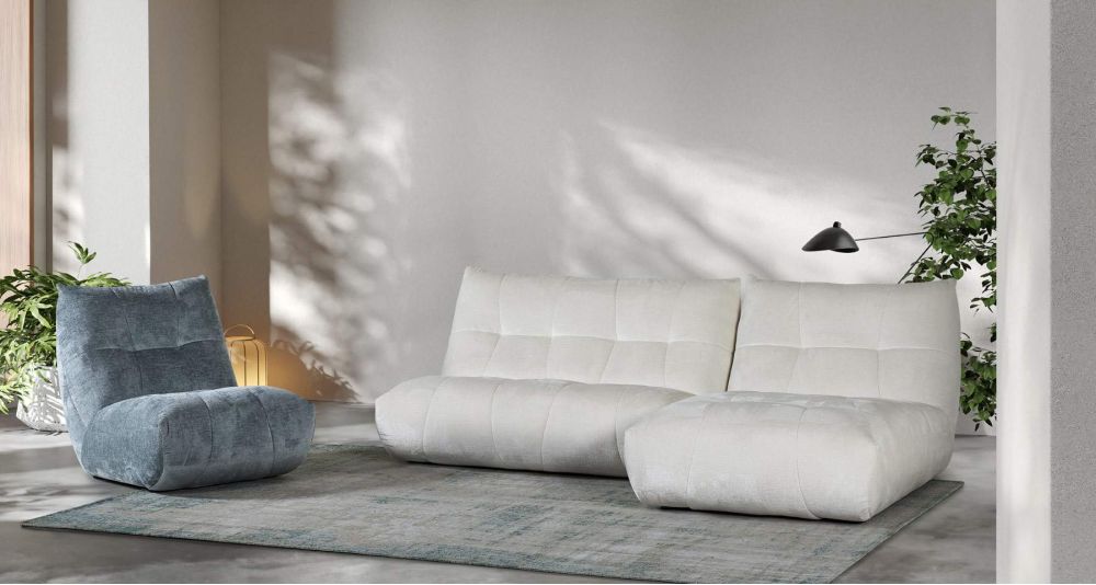 Canapé et chauffeuse modulable Sutton