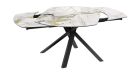 Table céramique extensible pied central 6/8 personnes Gizeh céramique marbre Doro - 2