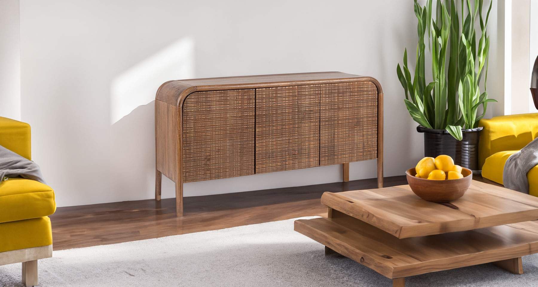 Buffet Authentique en Bois de Manguier
