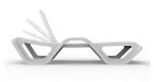 Lot 24 transats empilables Monoblock blanc - 2