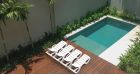 Lot 24 transats empilables Monoblock blanc - 4