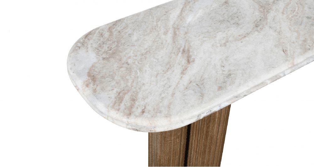 Console avec plateau en marbre Buren
