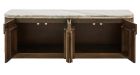 Meuble TV design bois et marbre - 7