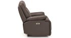 Fauteuil relax électrique cuir marron Burgos - 4
