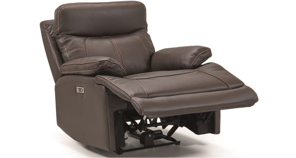 Fauteuil relax électrique en cuir Burgos