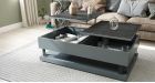Table basse relevable 2 plateaux Hambourg gris foncé - 6