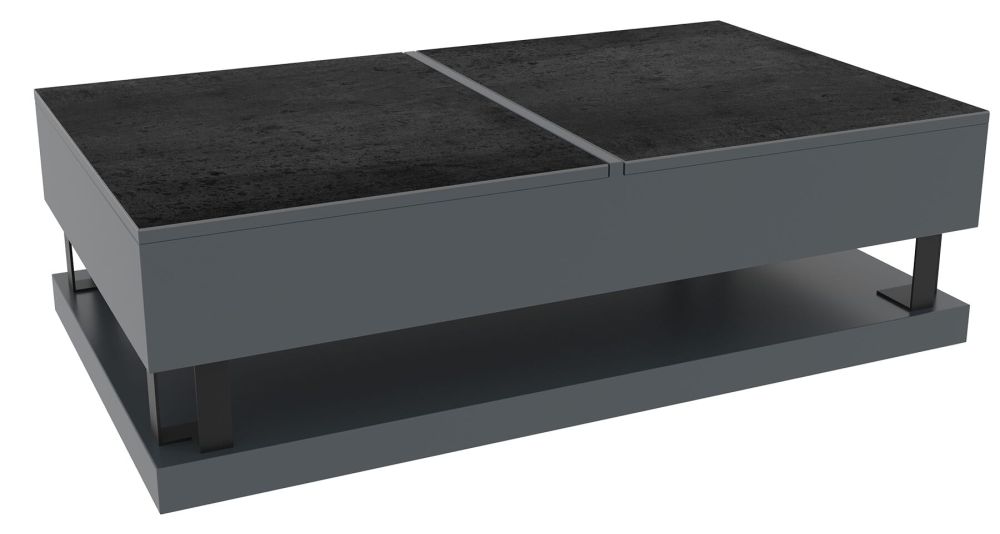 Table basse relevable 2 plateaux Hambourg