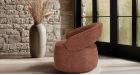 Fauteuil pivotant Lucas - Terracotta - 3