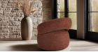 Fauteuil pivotant Lucas - Terracotta - 4