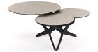 Table basse 3 plateaux Sydney - Beige - 2
