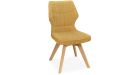 Lot de 2 chaises Juliette - Jaune - Pieds bois - 3