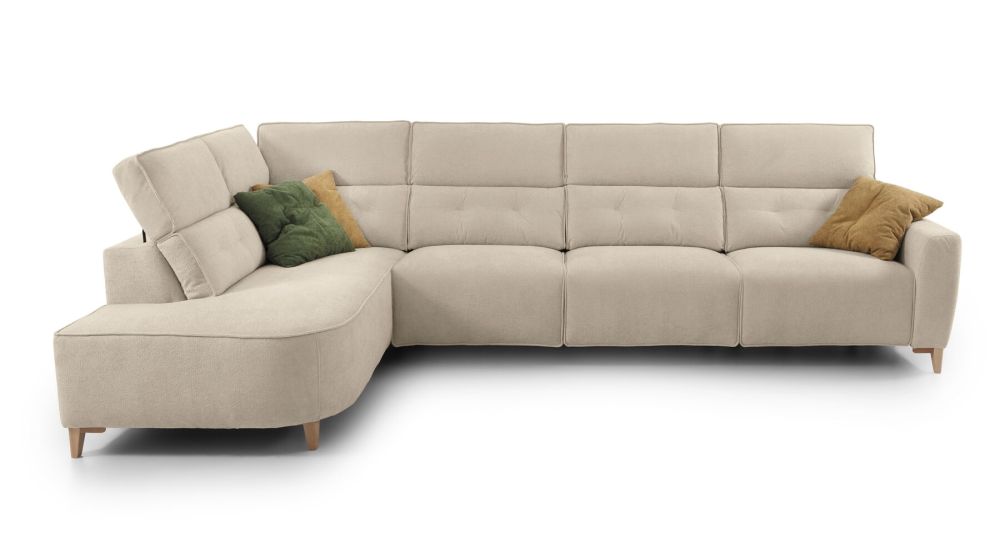 Canapé d'angle ottoman avec relax électrique Ponti