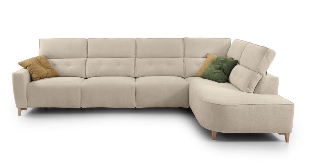 Canapé d'angle ottoman avec relax électrique Ponti