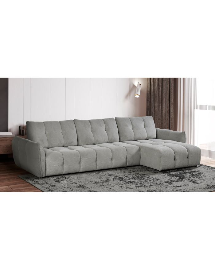 Canapé d'angle dossier avance-recule Paolina