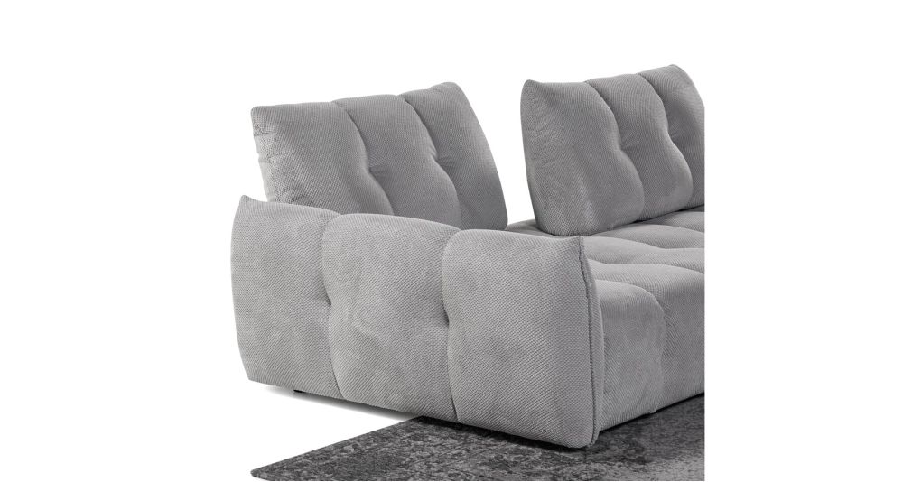 Canapé d'angle dossier avance-recule Paolina