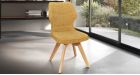 Lot de 2 chaises Juliette - Jaune - Pieds bois - 2