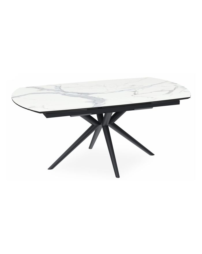 Table extensible Nymphéa - Blanc Marbre - 180 x 100 - 1