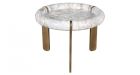 Table basse ronde marbre Prosper - Petite - 1