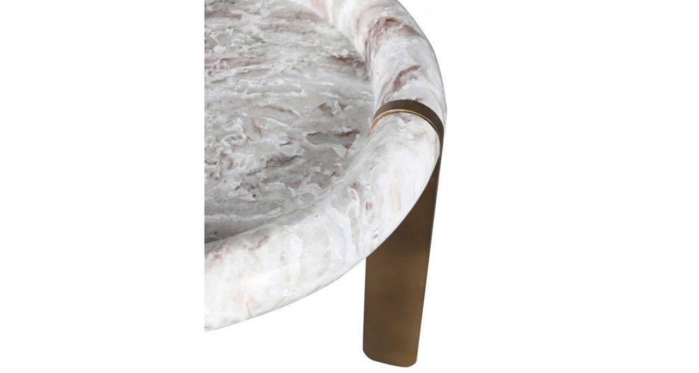 Table basse ronde marbre Prosper