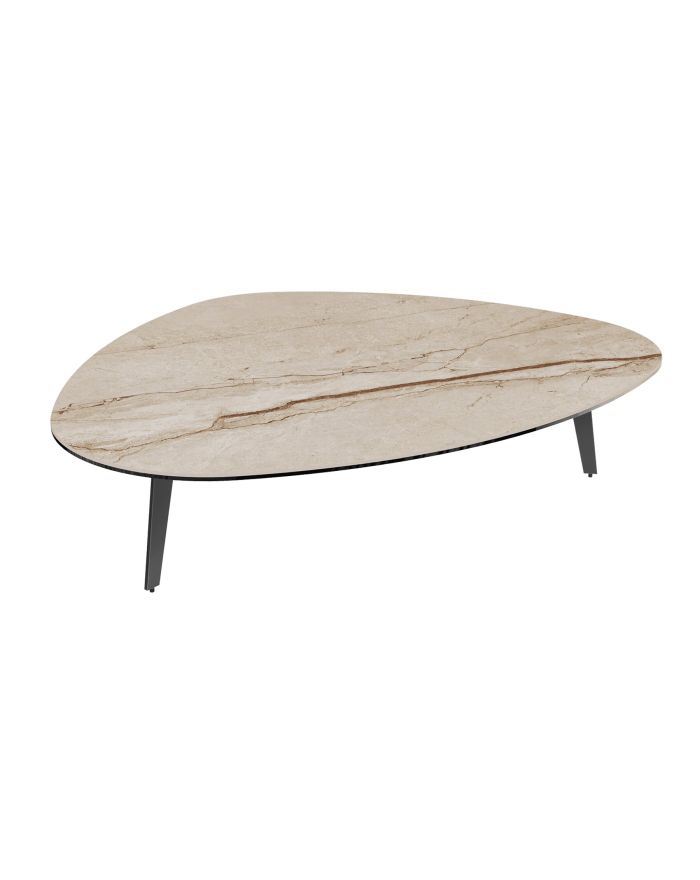 Grande table basse galet Gloria - 33 cm - Céramique Breccia - 1