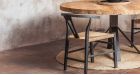 Table ronde en teck recyclé Jati - 130 cm - 4