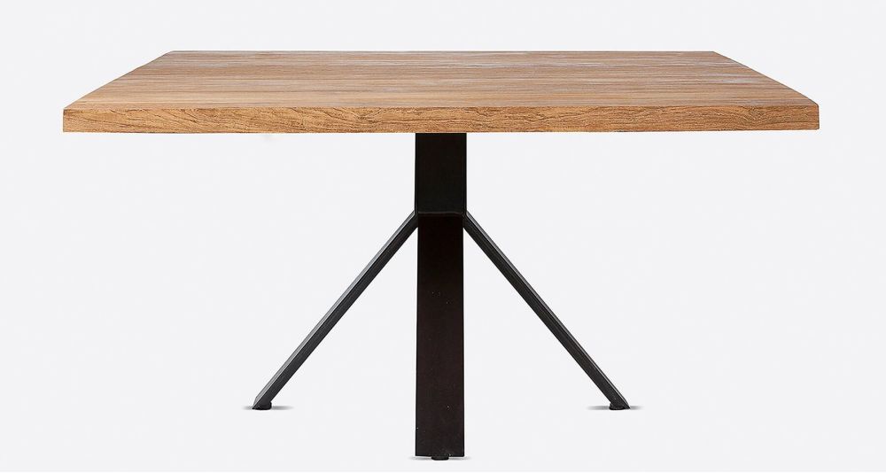 Table carrée en teck recyclé 140 x 140 cm Jati