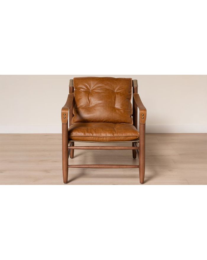 Fauteuil en cuir Brooklyn - 1