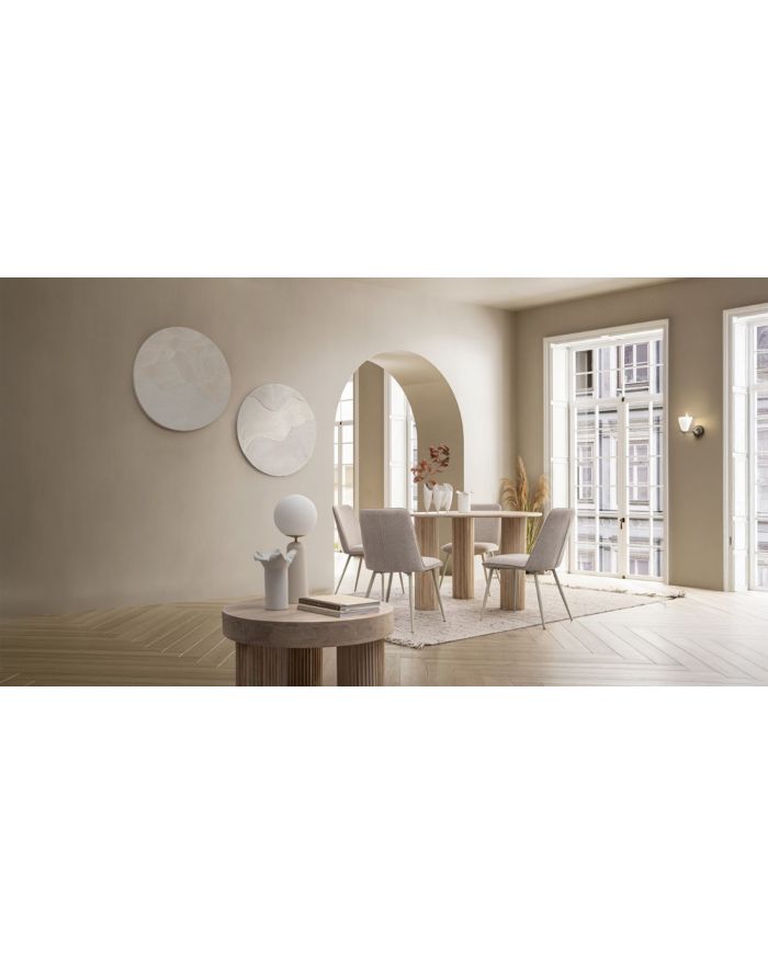 Table Dacca diamètre 120 cm - Blanc - 1