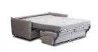 Canapé convertible 3 places tissu gris clair Soft - 2