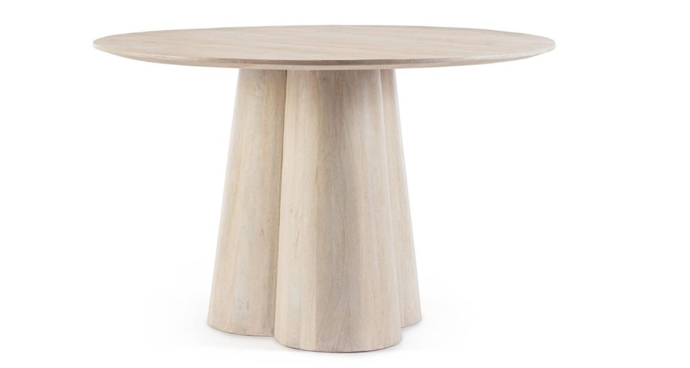 Table ronde diamètre 120 cm en bois Nassor