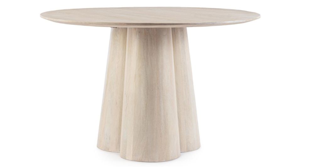 Table ronde diamètre 120 cm en bois Nassor