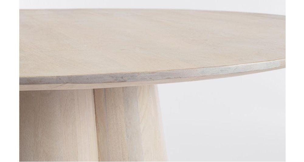 Table ronde diamètre 120 cm en bois Nassor
