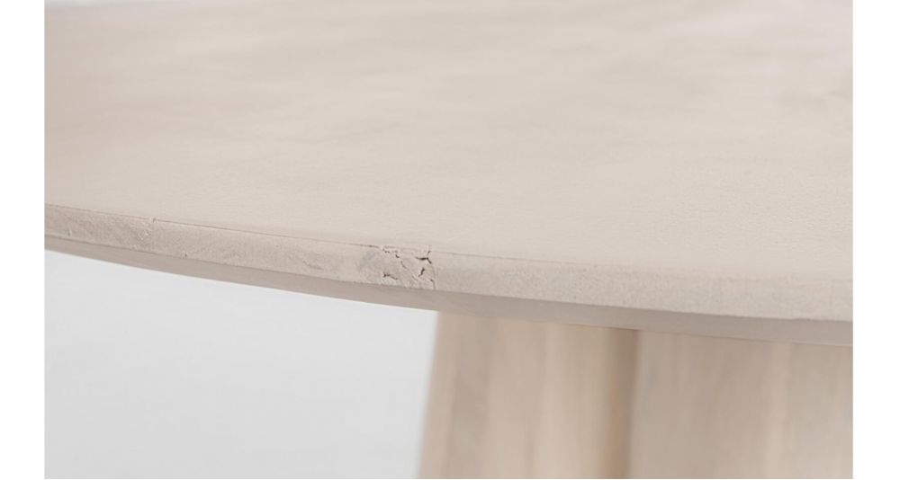 Table ronde diamètre 120 cm en bois Nassor