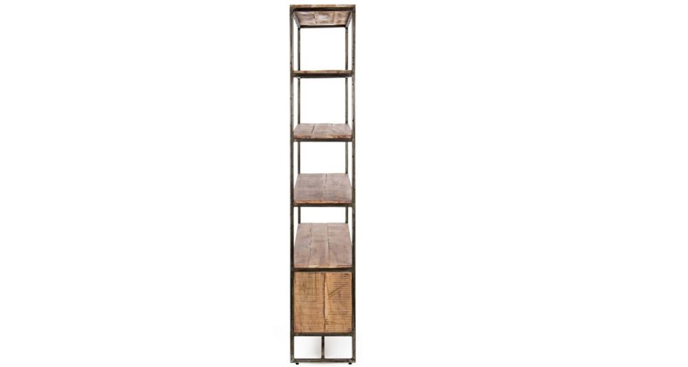 Etagère 4 niveaux en bois et métal Elmer