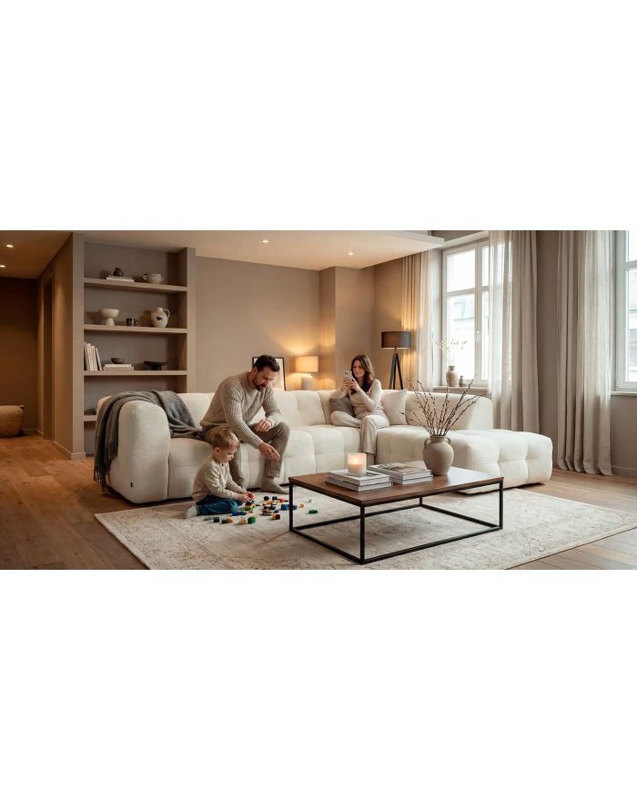 Canapé d'angle fixe nuage - Fluffy face