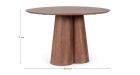 Table Nassor diamètre 120 cm - Tabacco-6