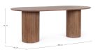 Table bois 200 x 90 cm Orissa - Naturel - 3
