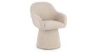 Lot 4 fauteuils de salle à manger pivotants Antara - Beige - 6